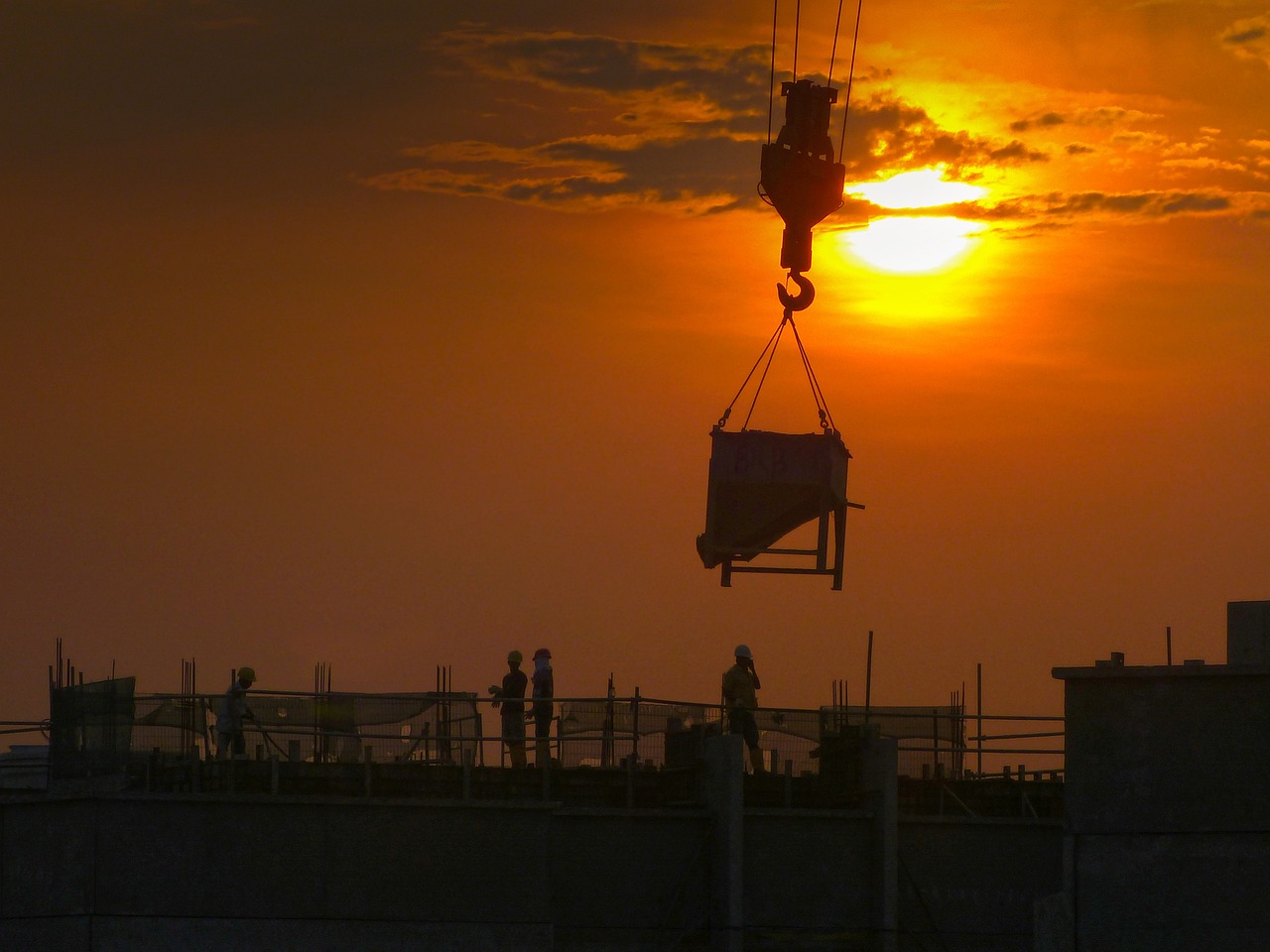 construction, crane, building construction